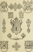An illustration from Elements of style in furniture and woodwork, being a series of details of the Italian, German Renaissance, Elizabethan, Louis XIVth, Louis XVth, Louis XVIth, Sheraton, Adams, Empire, Chinese, Japanese, and Moresque styles ... for the use of architects, furniture designers, cabinet makers and others (1889)
