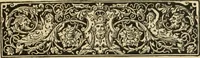 An illustration from Elements of style in furniture and woodwork, being a series of details of the Italian, German Renaissance, Elizabethan, Louis XIVth, Louis XVth, Louis XVIth, Sheraton, Adams, Empire, Chinese, Japanese, and Moresque styles ... for the use of architects, furniture designers, cabinet makers and others (1889)