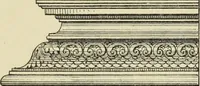 An illustration from Elements of style in furniture and woodwork, being a series of details of the Italian, German Renaissance, Elizabethan, Louis XIVth, Louis XVth, Louis XVIth, Sheraton, Adams, Empire, Chinese, Japanese, and Moresque styles ... for the use of architects, furniture designers, cabinet makers and others (1889)