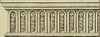 An illustration from Elements of style in furniture and woodwork, being a series of details of the Italian, German Renaissance, Elizabethan, Louis XIVth, Louis XVth, Louis XVIth, Sheraton, Adams, Empire, Chinese, Japanese, and Moresque styles ... for the use of architects, furniture designers, cabinet makers and others (1889)