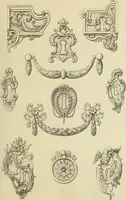An illustration from Elements of style in furniture and woodwork, being a series of details of the Italian, German Renaissance, Elizabethan, Louis XIVth, Louis XVth, Louis XVIth, Sheraton, Adams, Empire, Chinese, Japanese, and Moresque styles ... for the use of architects, furniture designers, cabinet makers and others (1889)