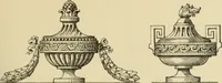 An illustration from Elements of style in furniture and woodwork, being a series of details of the Italian, German Renaissance, Elizabethan, Louis XIVth, Louis XVth, Louis XVIth, Sheraton, Adams, Empire, Chinese, Japanese, and Moresque styles ... for the use of architects, furniture designers, cabinet makers and others (1889)