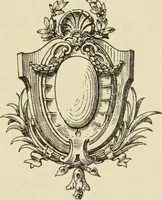 An illustration from Elements of style in furniture and woodwork, being a series of details of the Italian, German Renaissance, Elizabethan, Louis XIVth, Louis XVth, Louis XVIth, Sheraton, Adams, Empire, Chinese, Japanese, and Moresque styles ... for the use of architects, furniture designers, cabinet makers and others (1889)