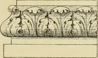 An illustration from Elements of style in furniture and woodwork, being a series of details of the Italian, German Renaissance, Elizabethan, Louis XIVth, Louis XVth, Louis XVIth, Sheraton, Adams, Empire, Chinese, Japanese, and Moresque styles ... for the use of architects, furniture designers, cabinet makers and others (1889)