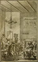 An illustration from Eloge de l'enfer. Ouvrage critique, historique, et moral (1759)