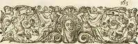 An illustration from Eloges et discours sur la triomphante reception du roy en sa ville de Paris, apres la reduction de la Rochelle : accompagnez des figures, tant des arcs de triomphe que des autres preparatifs (1629)