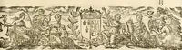 An illustration from Eloges et discours sur la triomphante reception du roy en sa ville de Paris, apres la reduction de la Rochelle : accompagnez des figures, tant des arcs de triomphe que des autres preparatifs (1629)