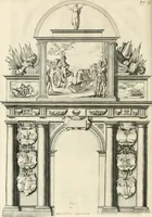 An illustration from Eloges et discours sur la triomphante reception du roy en sa ville de Paris, apres la reduction de la Rochelle : accompagnez des figures, tant des arcs de triomphe que des autres preparatifs (1629)