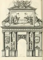 Picture 15 of 59 from Eloges et discours sur la triomphante reception du roy en sa ville de Paris, apres la reduction de la Rochelle : accompagnez des figures, tant des arcs de triomphe que des autres preparatifs (1629), leaf 43