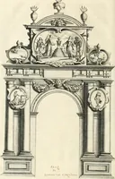 Picture 24 of 59 from Eloges et discours sur la triomphante reception du roy en sa ville de Paris, apres la reduction de la Rochelle : accompagnez des figures, tant des arcs de triomphe que des autres preparatifs (1629), leaf 75