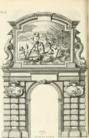 An illustration from Eloges et discours sur la triomphante reception du roy en sa ville de Paris, apres la reduction de la Rochelle : accompagnez des figures, tant des arcs de triomphe que des autres preparatifs (1629)