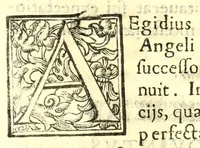 An illustration from Elogia abbatvm sacri Monasterij Casinensis : ad rum. patrem d. Simplicivm Caffarellvm, congregationis casinensis praesidem generalem (1630)