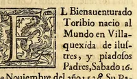 An illustration from El Sol del Nuevo Mundo : ideado y compuesto en las esclarecidas operaciones del bienaventurado Toribio Arzobispo de Lima (1683)
