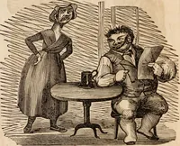An illustration from Elton's comic all-my-nack 1842 (1841)