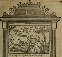 Picture 72 of 179 from Emblemas morales de don Ivan de Horozco y Couarruuias : dedicadas a la buena memoria del presidente Don Diego de Couarruuias y Leya su tio (1589), leaf 354