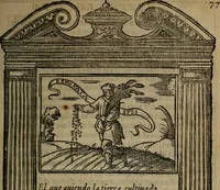 Picture 74 of 179 from Emblemas morales de don Ivan de Horozco y Couarruuias : dedicadas a la buena memoria del presidente Don Diego de Couarruuias y Leya su tio (1589), leaf 358