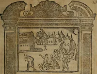 An illustration from Emblemas morales de don Ivan de Horozco y Couarruuias : dedicadas a la buena memoria del presidente Don Diego de Couarruuias y Leya su tio (1589)