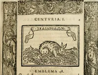 An illustration from Emblemas morales de Don Sebastian de Couarrubias Orozco, capellan del rey N.S. Maestrescuela, y canonigo de Cuenca, consultor del santo oficio (1610)