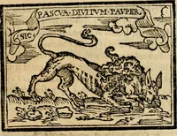 An illustration from Emblemas morales de Don Sebastian de Couarrubias Orozco, capellan del rey N.S. Maestrescuela, y canonigo de Cuenca, consultor del santo oficio (1610)
