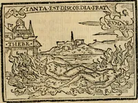An illustration from Emblemas morales de Don Sebastian de Couarrubias Orozco, capellan del rey N.S. Maestrescuela, y canonigo de Cuenca, consultor del santo oficio (1610)