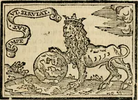 An illustration from Emblemas morales de Don Sebastian de Couarrubias Orozco, capellan del rey N.S. Maestrescuela, y canonigo de Cuenca, consultor del santo oficio (1610)