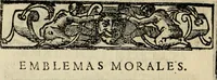 An illustration from Emblemas morales de Don Sebastian de Couarrubias Orozco, capellan del rey N.S. Maestrescuela, y canonigo de Cuenca, consultor del santo oficio (1610)