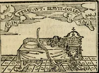 An illustration from Emblemas morales de Don Sebastian de Couarrubias Orozco, capellan del rey N.S. Maestrescuela, y canonigo de Cuenca, consultor del santo oficio (1610)