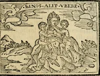 An illustration from Emblemas morales de Don Sebastian de Couarrubias Orozco, capellan del rey N.S. Maestrescuela, y canonigo de Cuenca, consultor del santo oficio (1610)