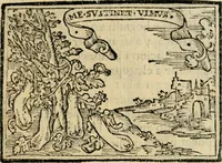 An illustration from Emblemas morales de Don Sebastian de Couarrubias Orozco, capellan del rey N.S. Maestrescuela, y canonigo de Cuenca, consultor del santo oficio (1610)
