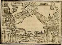 An illustration from Emblemas morales de Don Sebastian de Couarrubias Orozco, capellan del rey N.S. Maestrescuela, y canonigo de Cuenca, consultor del santo oficio (1610)