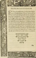 An illustration from Emblemas morales de Don Sebastian de Couarrubias Orozco, capellan del rey N.S. Maestrescuela, y canonigo de Cuenca, consultor del santo oficio (1610)
