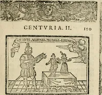 An illustration from Emblemas morales de Don Sebastian de Couarrubias Orozco, capellan del rey N.S. Maestrescuela, y canonigo de Cuenca, consultor del santo oficio (1610)