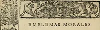 An illustration from Emblemas morales de Don Sebastian de Couarrubias Orozco, capellan del rey N.S. Maestrescuela, y canonigo de Cuenca, consultor del santo oficio (1610)
