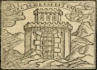 An illustration from Emblemas morales de Don Sebastian de Couarrubias Orozco, capellan del rey N.S. Maestrescuela, y canonigo de Cuenca, consultor del santo oficio (1610)