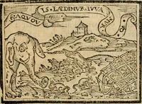 An illustration from Emblemas morales de Don Sebastian de Couarrubias Orozco, capellan del rey N.S. Maestrescuela, y canonigo de Cuenca, consultor del santo oficio (1610)