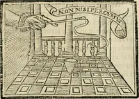 An illustration from Emblemas morales de Don Sebastian de Couarrubias Orozco, capellan del rey N.S. Maestrescuela, y canonigo de Cuenca, consultor del santo oficio (1610)