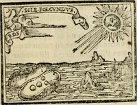 An illustration from Emblemas morales de Don Sebastian de Couarrubias Orozco, capellan del rey N.S. Maestrescuela, y canonigo de Cuenca, consultor del santo oficio (1610)