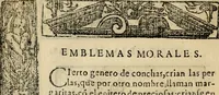 An illustration from Emblemas morales de Don Sebastian de Couarrubias Orozco, capellan del rey N.S. Maestrescuela, y canonigo de Cuenca, consultor del santo oficio (1610)