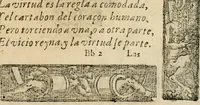 An illustration from Emblemas morales de Don Sebastian de Couarrubias Orozco, capellan del rey N.S. Maestrescuela, y canonigo de Cuenca, consultor del santo oficio (1610)
