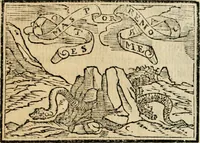 An illustration from Emblemas morales de Don Sebastian de Couarrubias Orozco, capellan del rey N.S. Maestrescuela, y canonigo de Cuenca, consultor del santo oficio (1610)