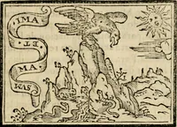 An illustration from Emblemas morales de Don Sebastian de Couarrubias Orozco, capellan del rey N.S. Maestrescuela, y canonigo de Cuenca, consultor del santo oficio (1610)