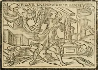 An illustration from Emblemas morales de Don Sebastian de Couarrubias Orozco, capellan del rey N.S. Maestrescuela, y canonigo de Cuenca, consultor del santo oficio (1610)