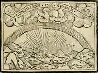 An illustration from Emblemas morales de Don Sebastian de Couarrubias Orozco, capellan del rey N.S. Maestrescuela, y canonigo de Cuenca, consultor del santo oficio (1610)