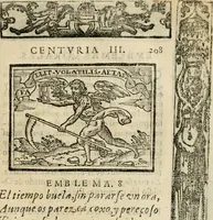 An illustration from Emblemas morales de Don Sebastian de Couarrubias Orozco, capellan del rey N.S. Maestrescuela, y canonigo de Cuenca, consultor del santo oficio (1610)