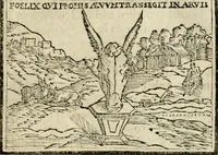 An illustration from Emblemas morales de Don Sebastian de Couarrubias Orozco, capellan del rey N.S. Maestrescuela, y canonigo de Cuenca, consultor del santo oficio (1610)