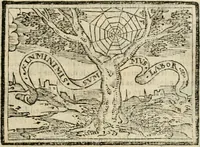 An illustration from Emblemas morales de Don Sebastian de Couarrubias Orozco, capellan del rey N.S. Maestrescuela, y canonigo de Cuenca, consultor del santo oficio (1610)