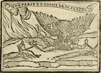 An illustration from Emblemas morales de Don Sebastian de Couarrubias Orozco, capellan del rey N.S. Maestrescuela, y canonigo de Cuenca, consultor del santo oficio (1610)