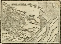 An illustration from Emblemas morales de Don Sebastian de Couarrubias Orozco, capellan del rey N.S. Maestrescuela, y canonigo de Cuenca, consultor del santo oficio (1610)