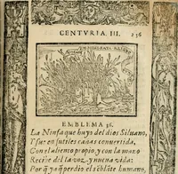An illustration from Emblemas morales de Don Sebastian de Couarrubias Orozco, capellan del rey N.S. Maestrescuela, y canonigo de Cuenca, consultor del santo oficio (1610)