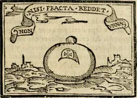 An illustration from Emblemas morales de Don Sebastian de Couarrubias Orozco, capellan del rey N.S. Maestrescuela, y canonigo de Cuenca, consultor del santo oficio (1610)